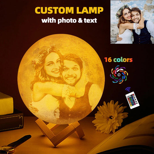 3D Printing Moon Lamp Personalized Photo