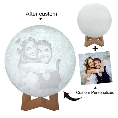 3D Printing Moon Lamp Personalized Photo