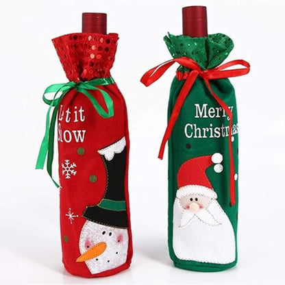 Christmas Bottle Bags