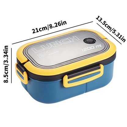 Layer Bento Lunch Box With Spoon Fork