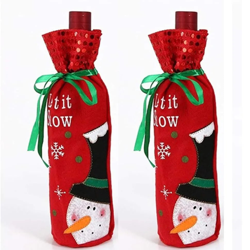 Christmas Bottle Bags