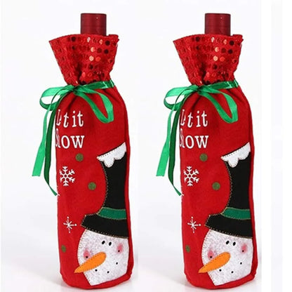 Christmas Bottle Bags