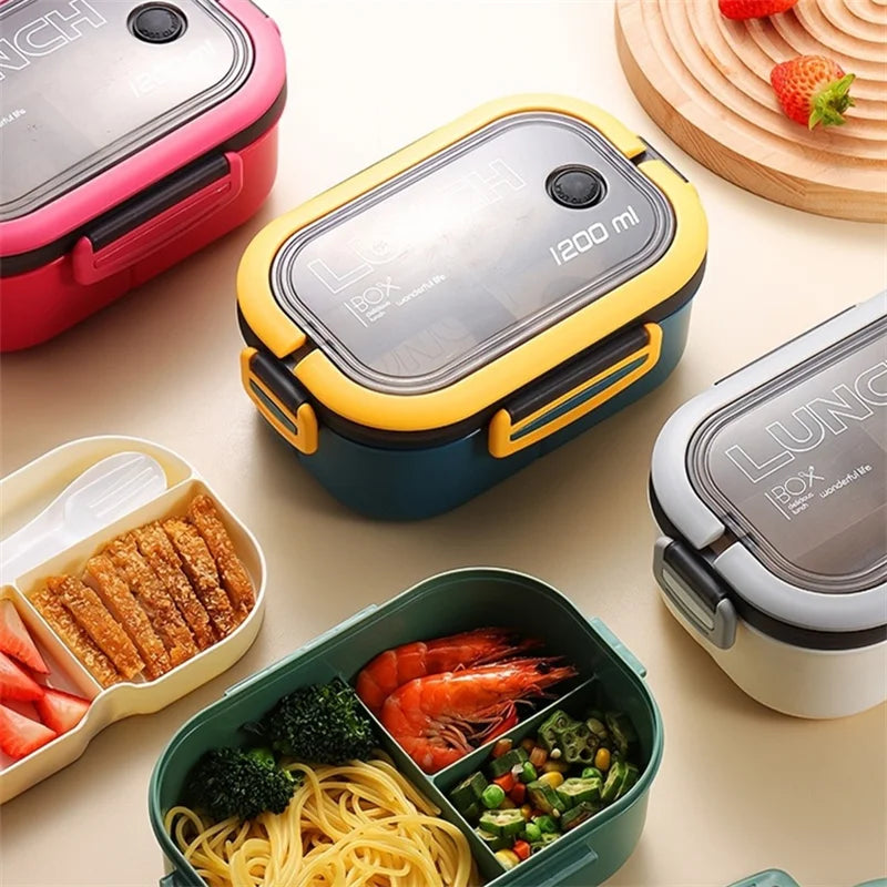 Layer Bento Lunch Box With Spoon Fork