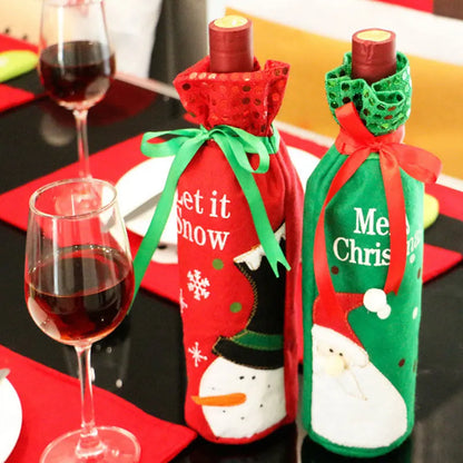 Christmas Bottle Bags