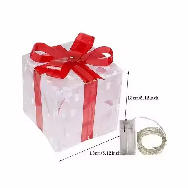 Lighted Gift Boxes Decorations