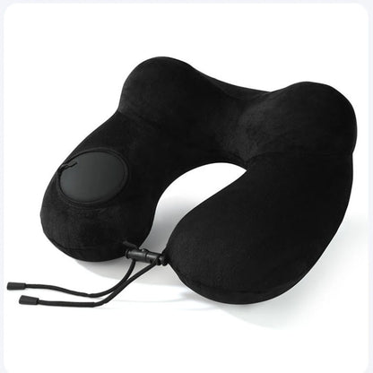 Press And Inflate Portable Neck Pillow